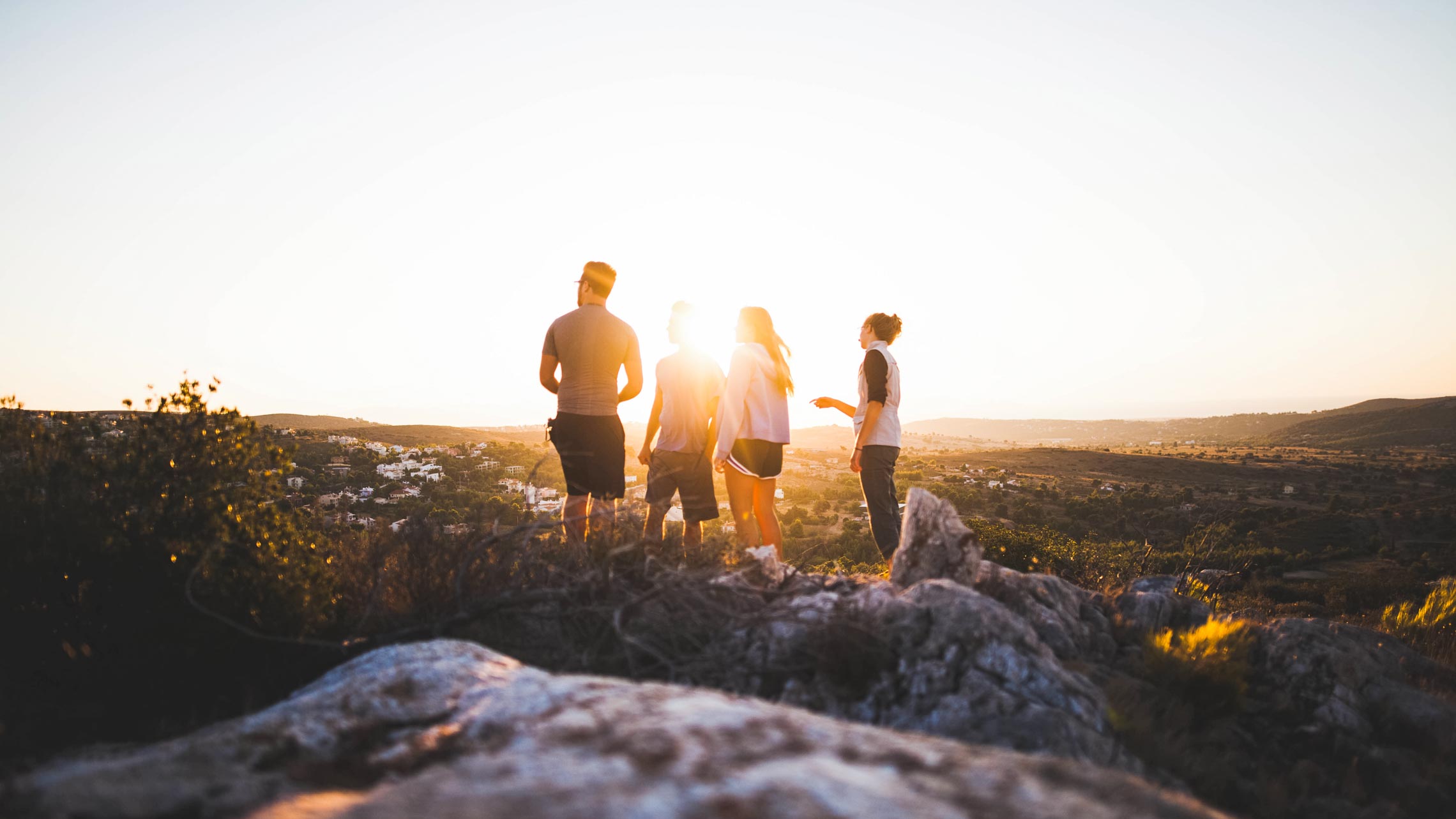 Group Photo in sunset.