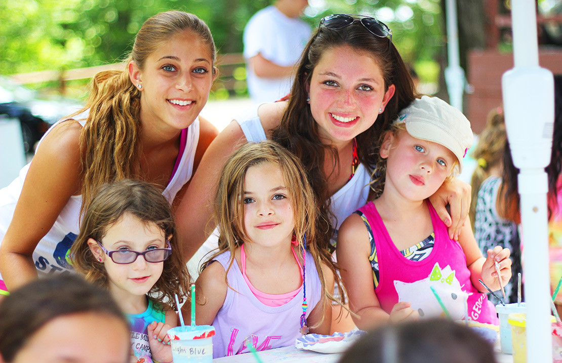 Staff with campers.